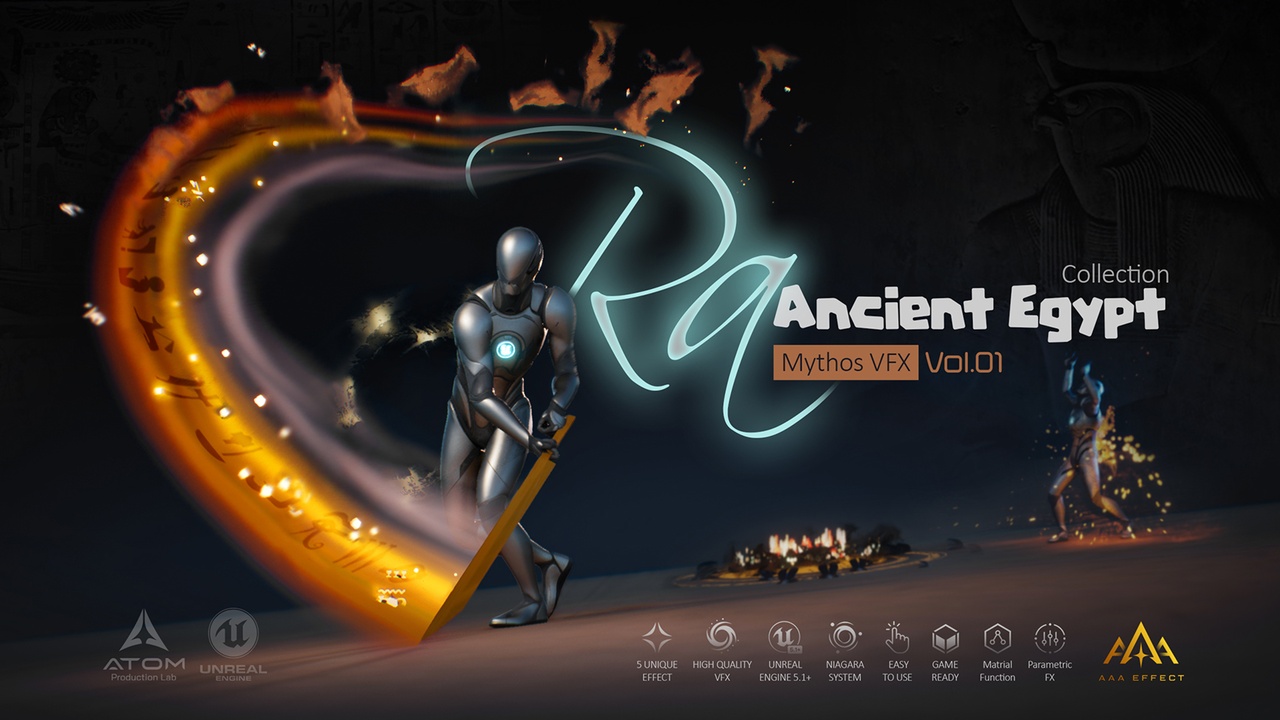 Mythos VFX Ra ancient Egypt effects preview
